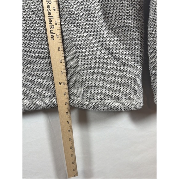 Orvis Fleece Sweater Womens Large Gray Wool Blend Quarter Zip Pullover Sherpa - Picture 6 of 9